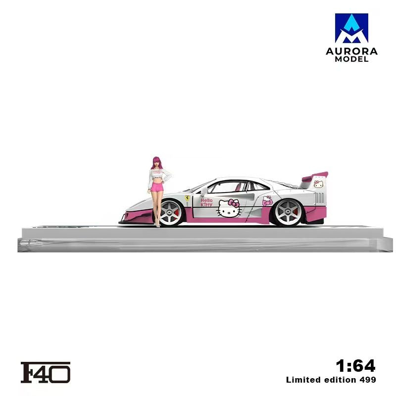 Aurora Model 1:64 F40 Modified - Hello Kitty *2 Styles*