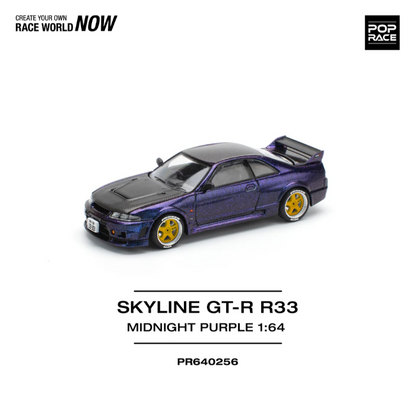 Pop Race 1:64 Nissan Skyline GT-R R33 Nismo - Midnight Purple