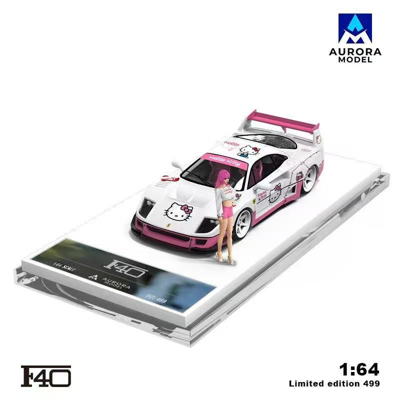 Aurora Model 1:64 F40 Modified - Hello Kitty *2 Styles*
