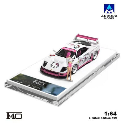 Aurora Model 1:64 F40 Modified - Hello Kitty *2 Styles*
