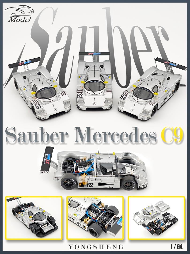YS Model 1:64 Mercedes Sauber C9 1989 *3 Styles*
