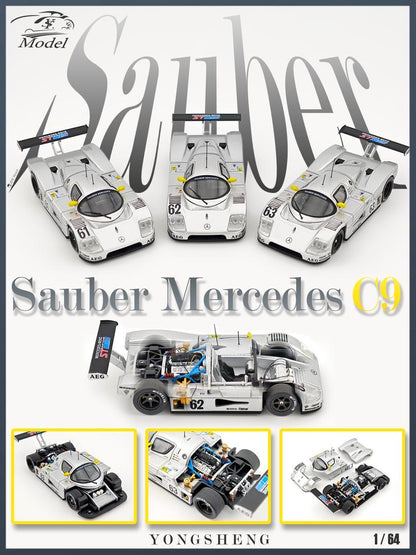 YS Model 1:64 Mercedes Sauber C9 1989 *3 Styles*