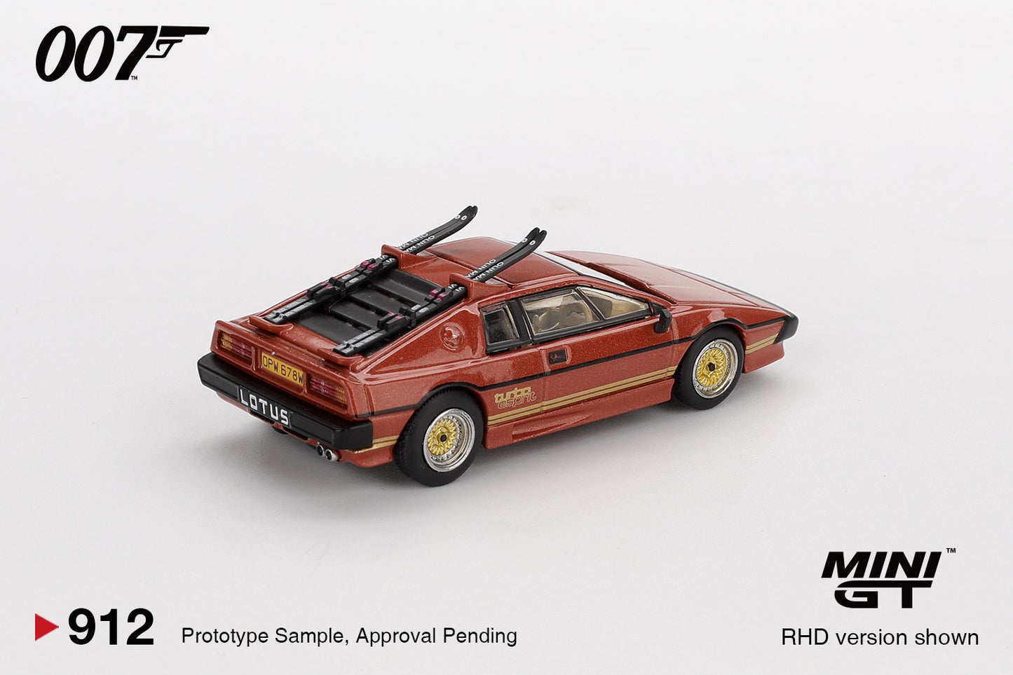 MiniGT 1:64 Lotus Esprit Turbo James Bond 007 “FOR YOUR EYES ONLY” English #912