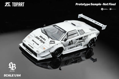 Top Art 1:64 LBWK Countach - White