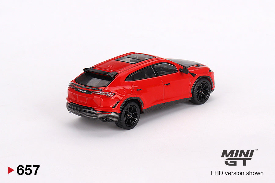 MiniGT 1:64 Lamborghini Urus Performante – Rosso Mars – MiJo Exclusive #657