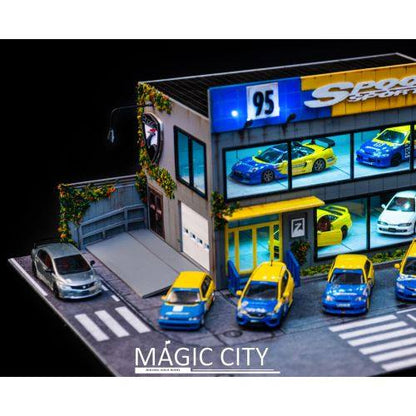 Magic City 1:64 Spoon Sports Garage Showroom Diorama - 110010