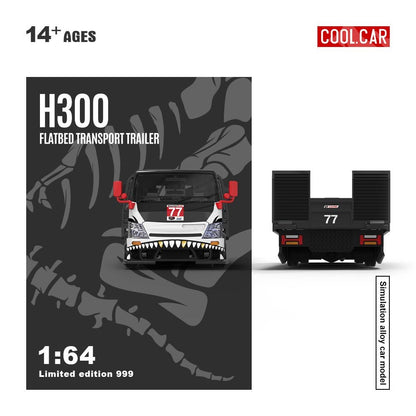 Cool Car 1:64 H300 Flatbed Transport - Bone Dragon
