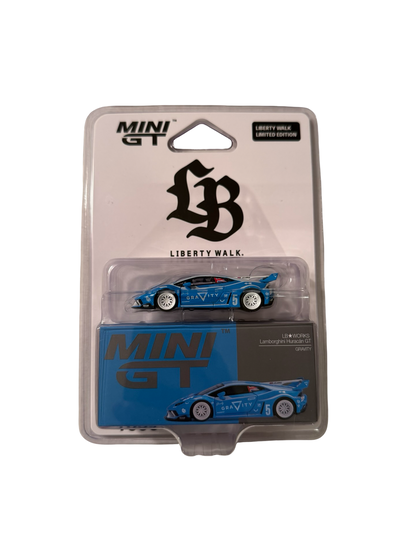 MiniGT 1:64 LB Works Lamborghini Huracán GT GRAVITY – Blue - LBWK Store Exclusive Blister #1055