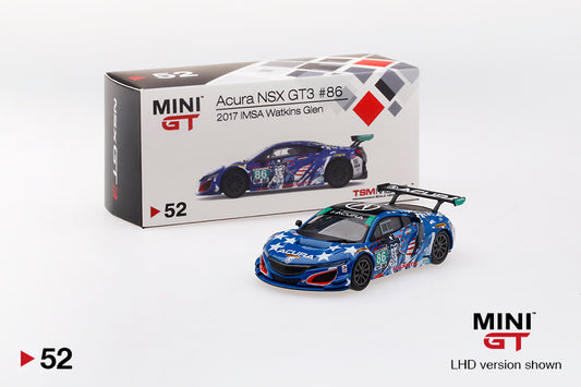 MiniGT 1:64 Acura NSX GT3 #86 "Uncle Sam" 2017 IMSA Watkins Glen #052