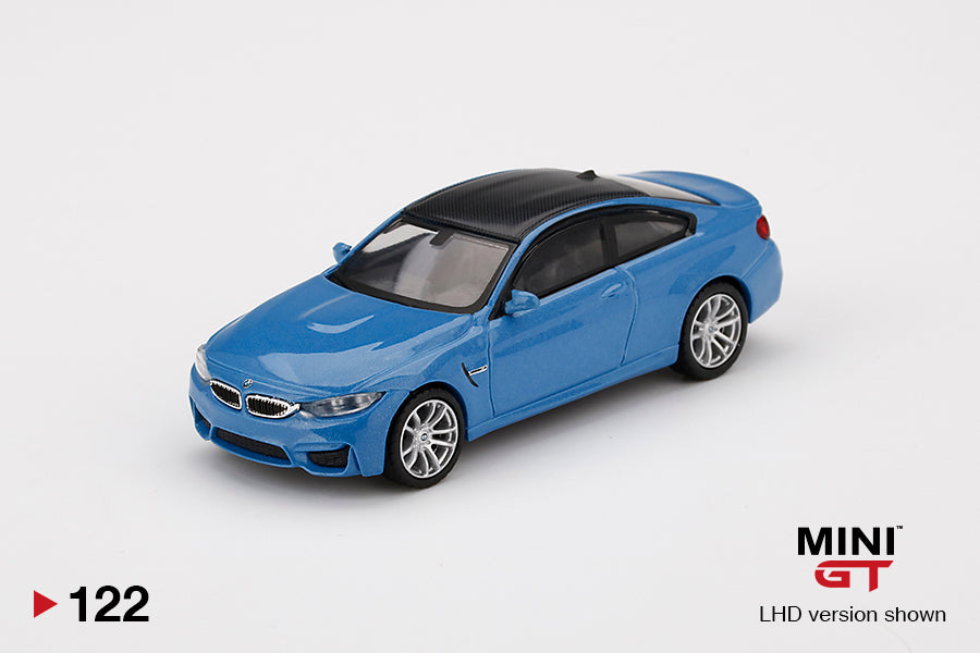 MiniGT 1:64 BMW M4 (F82) Yas Marina Blue Metallic MiJo Exclusive #122