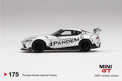 MiniGT 1:64 Pandem Toyota GR Supra V1.0 Silver - MiJo Exclusive #175