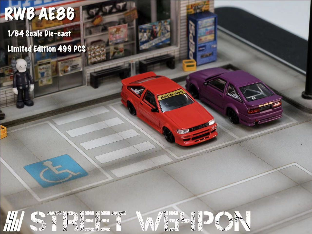 Street Weapon 1:64 RWB AE86 - 3 Styles