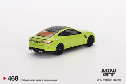 MiniGT 1:64 BMW M4 Competition (G82) Yellow - MiJo Exclusive #468