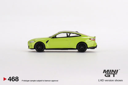 MiniGT 1:64 BMW M4 Competition (G82) Yellow - MiJo Exclusive #468