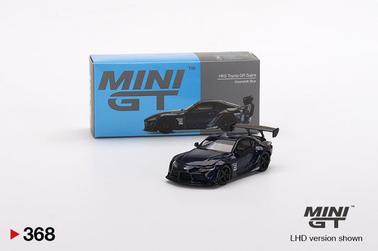 MiniGT 1:64 HKS Toyota GR Supra (A90) Downshift Blue - MiJo Exclusive #368