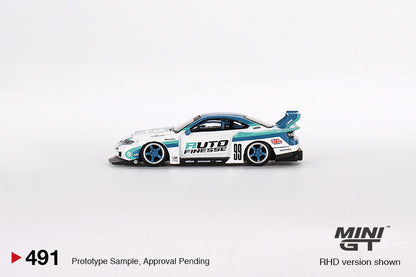 MiniGT 1:64 Nissan LB-Super Silhouette S15 SILVIA Auto Finesse – MiJo Exclusive #490