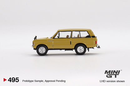 MiniGT 1:64 1971 Range Rover – Bahama Gold – MiJo Exclusive #495