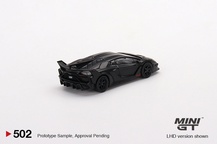 MiniGT 1:64 Lamborghini LB-Silhouette WORKS Aventador GT EVO (Matte Black)- MiJo Exclusive #502