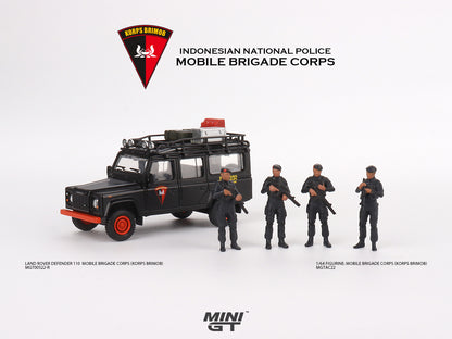 MiniGT 1:64 Figurine - Mobile Brigade Corps (BRIMOB) Indonesia Exclusive