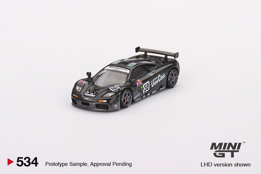 MiniGT 1:64 McLaren F1 GTR #59 1995 Le Mans 24Hr Winner – Black – MiJo Exclusive #534