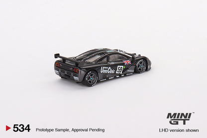 MiniGT 1:64 McLaren F1 GTR #59 1995 Le Mans 24Hr Winner – Black – MiJo Exclusive #534