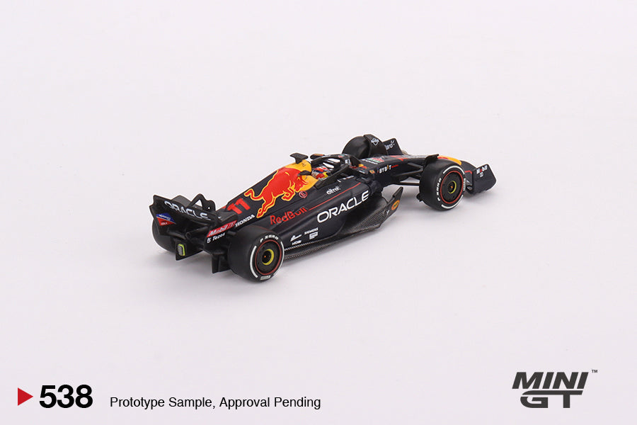 MiniGT 1:64 F1 Oracle Red Bull Racing RB18 #11 Sergio Pérez 2022 Abu Dhabi Grand Prix 3rd Place - MiJo Exclusive #538