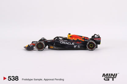 MiniGT 1:64 F1 Oracle Red Bull Racing RB18 #11 Sergio Pérez 2022 Abu Dhabi Grand Prix 3rd Place - MiJo Exclusive #538