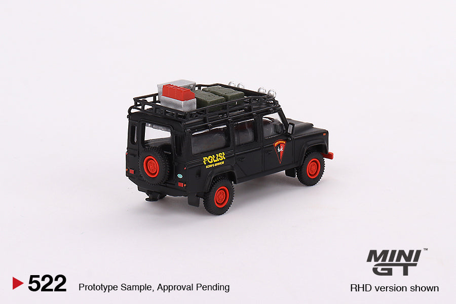 MiniGT 1:64 Land Rover Defender 110 Mobile Brigade Corps (KORPS BRIMOB) - Indonesia Exclusive #522