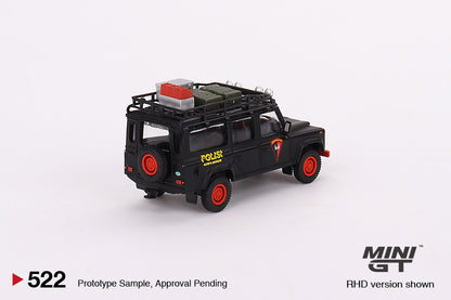 MiniGT 1:64 Land Rover Defender 110 Mobile Brigade Corps (KORPS BRIMOB) - Indonesia Exclusive #522