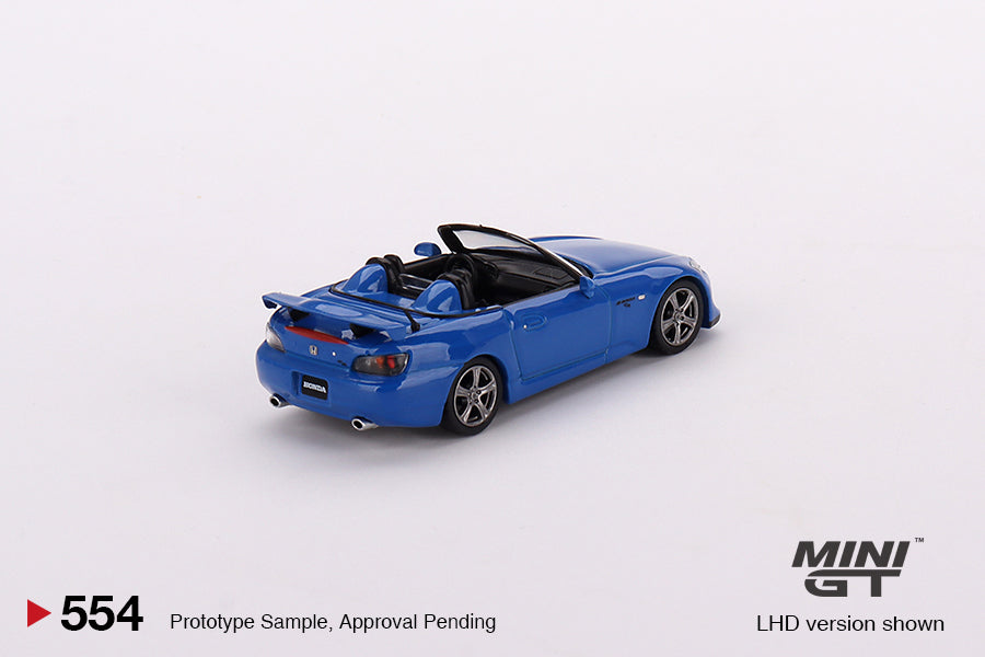 MiniGT 1:64 Honda S2000 (AP2) CR – Apex Blue – MiJo Exclusive #554