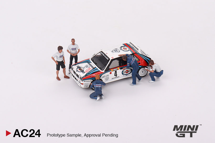 MiniGT 1:64 Figurine Martini Racing WRC Set of 5 Figures