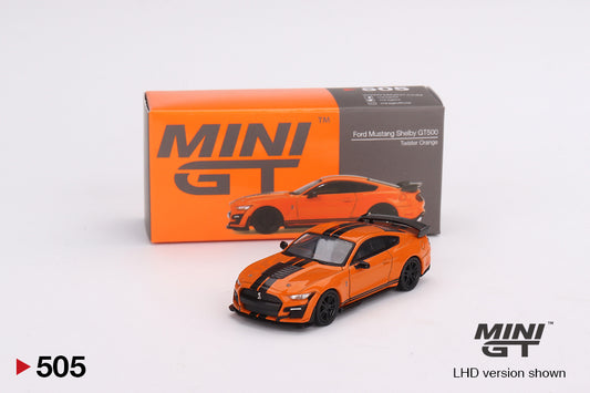 MiniGT 1:64 Ford Mustang Shelby GT500 (Twister Orange) – MiJo Exclusive #505