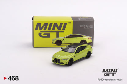 MiniGT 1:64 BMW M4 Competition (G82) Yellow - MiJo Exclusive #468