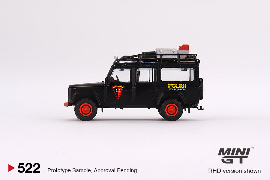 MiniGT 1:64 Land Rover Defender 110 Mobile Brigade Corps (KORPS BRIMOB) - Indonesia Exclusive #522