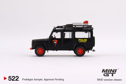 MiniGT 1:64 Land Rover Defender 110 Mobile Brigade Corps (KORPS BRIMOB) - Indonesia Exclusive #522