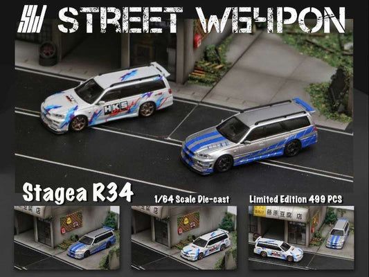 Street Weapon 1:64 Nissan Stagea R34 Wagon - 2 Styles
