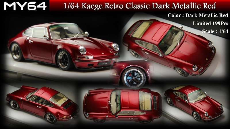 My64 1:64 Porsche Kaege Retro Classic 911 - Resin Model - 6 Styles