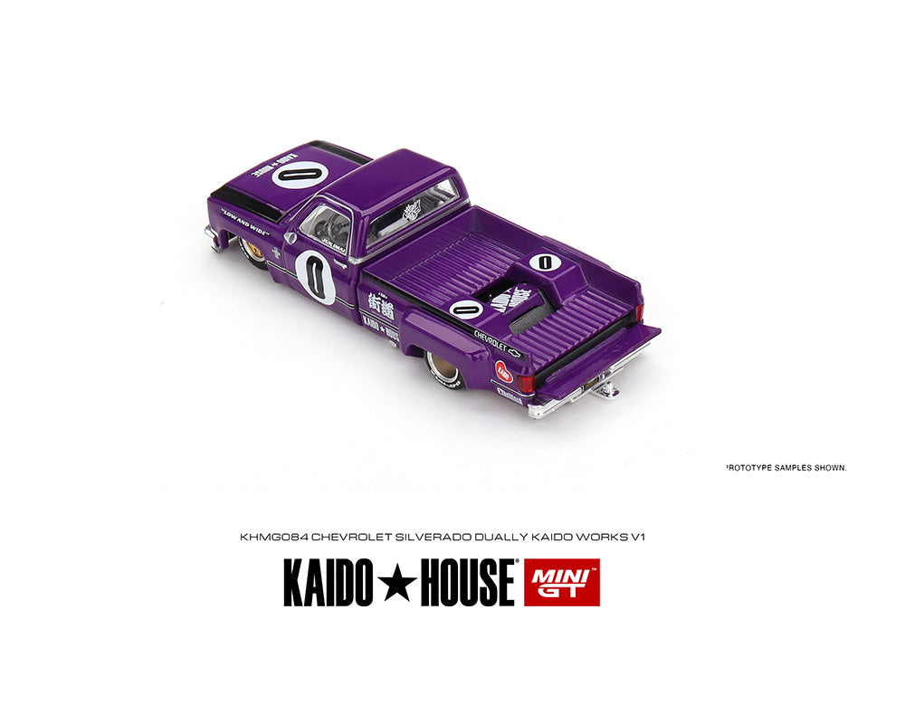 MiniGT X Kaido House 1:64 Chevrolet Silverado Dually Kaido V1 - Purple