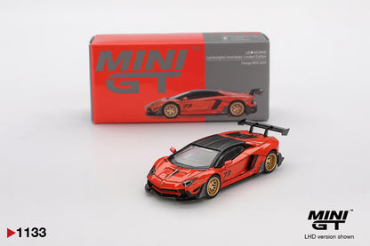 MiniGT 1:64 LB WORKS Lamborghini Aventador Limited Edition Orange MDX 2025 #1133