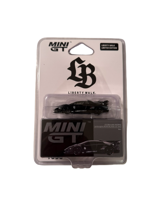 MiniGT 1:64 Lamborghini LB-Silhouette Works Murcielago GT Evo Black - LBWK Store Exclusive Blister #1053