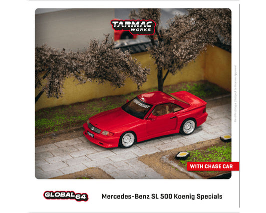 Tarmac Works 1:64 Mercedes-Benz SL 500 Koenig Specials – Red – Global64
