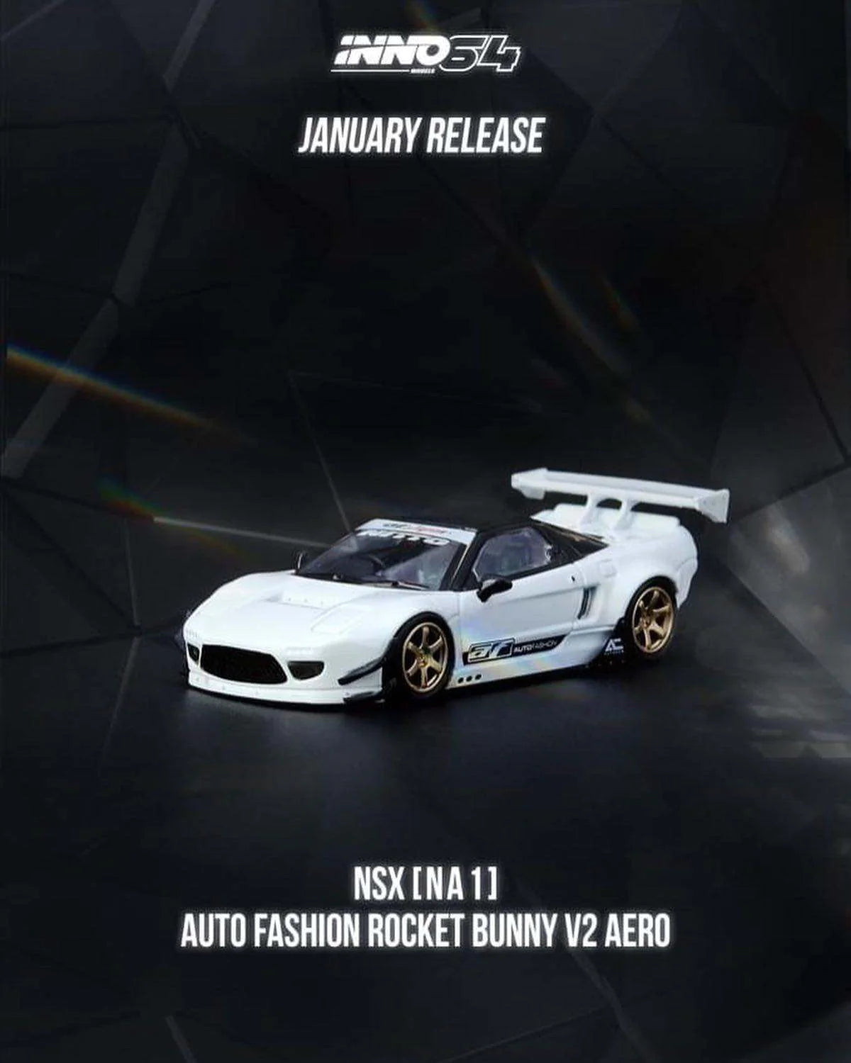 Inno64 1:64 Honda NSX NA1 Pandem Rocket Bunny Auto Fashion - White