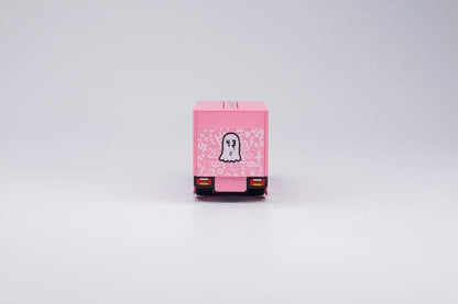 Micro Turbo 1:64 Custom Hoonipigasus Pink Pig Tow Truck Cab Hauler