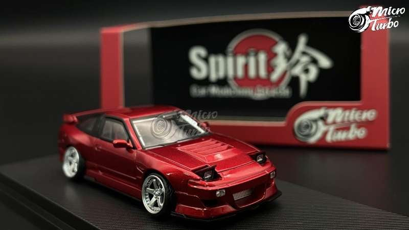 Micro Turbo 1:64 Nissan 180SX Flip Up Lights - Red