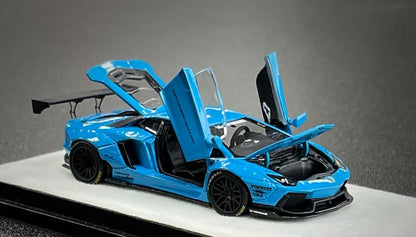 PGM 1:64 Lamborghini Aventador LBWK LP700-4 Blue