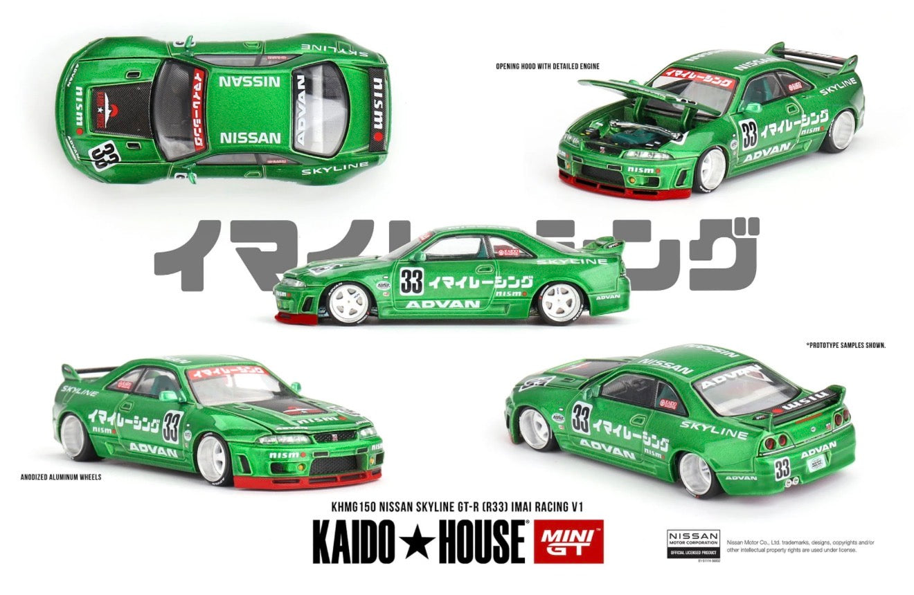 Kaido House 1:64 Nissan Skyline GT-R (R33) Imai Racing V1 - Regular & Chase PAIR