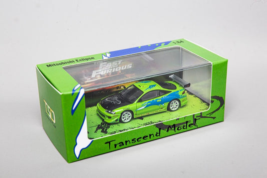 Transcend Model 1/64 Mitsubishi Eclipse Fast & Furious Modified Version Green