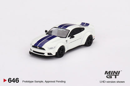 MiniGT 1:64 Ford Mustang GT LB-Works – White – MiJo Exclusive #646