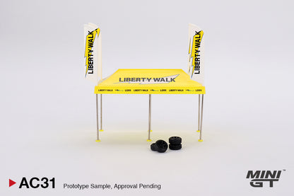 MiniGT 1:64 Paddock Service Tent Set - LBWK Liberty Walk Racing - MGTAC31