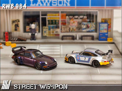 Street Weapon 1:64 Porsche 964 RWB Wide Body - 2 Styles